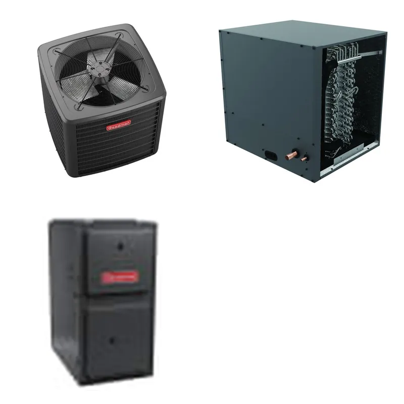 GOODMAN GLZS5BA1810+CHPTA1822B3+GR9S920803BN - 18K BTU Ducted Heat Pump System - R-32