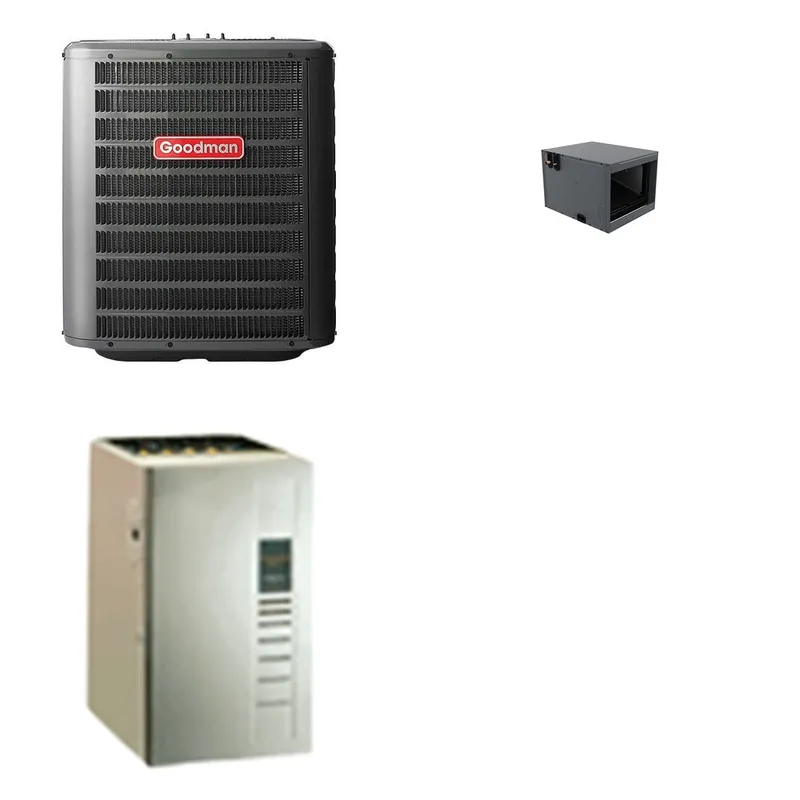 GOODMAN GLZS4BA3010+CHPTA3026B3+GR9S960603BU - 30K BTU Ducted Heat Pump System - R-32