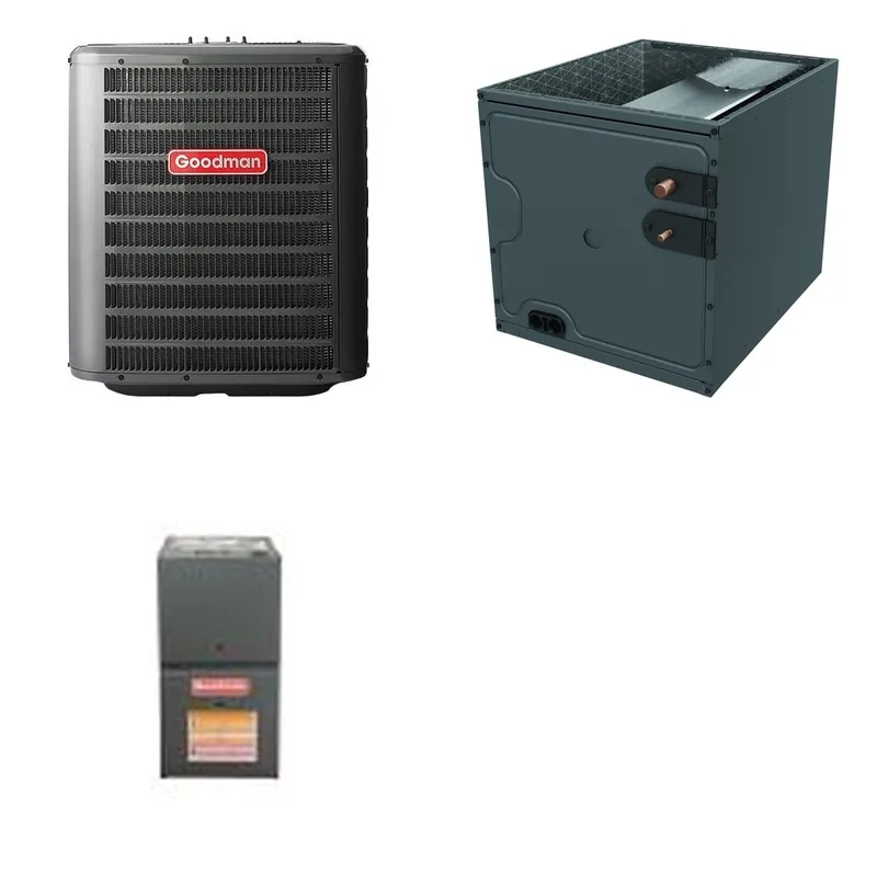 GOODMAN GLZS4BA2410+CAPTA3022A3+GR9S800403AN - 24K BTU Ducted Heat Pump System - R-32