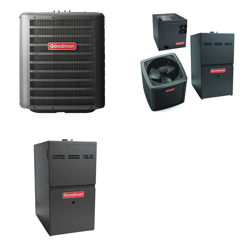 GOODMAN GLZS4BA4210+CAUTA4230C3+GR9S800804CN - 42K BTU Ducted Heat Pump System - R-32