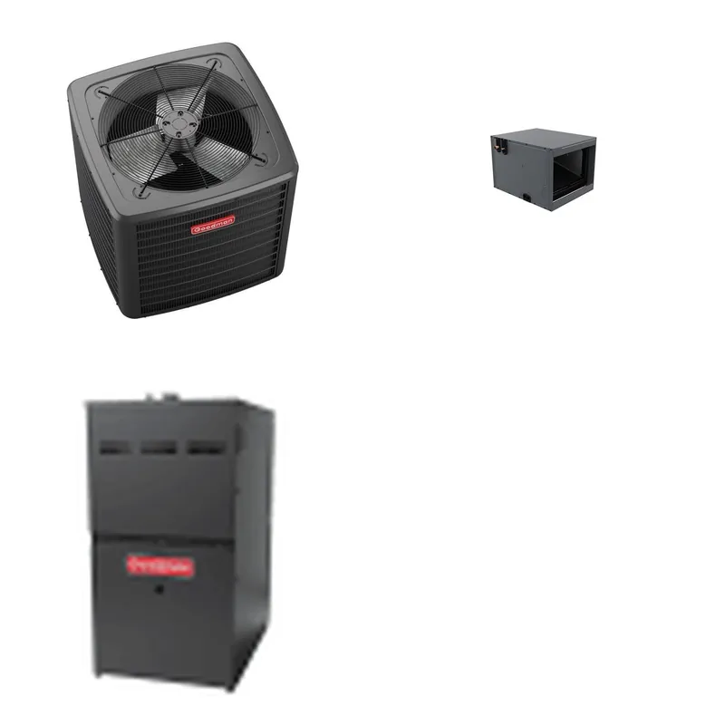 GOODMAN GLZS5BA3010+CHPTA3026B3+GR9S800804BN - 30K BTU Ducted Heat Pump System - R-32