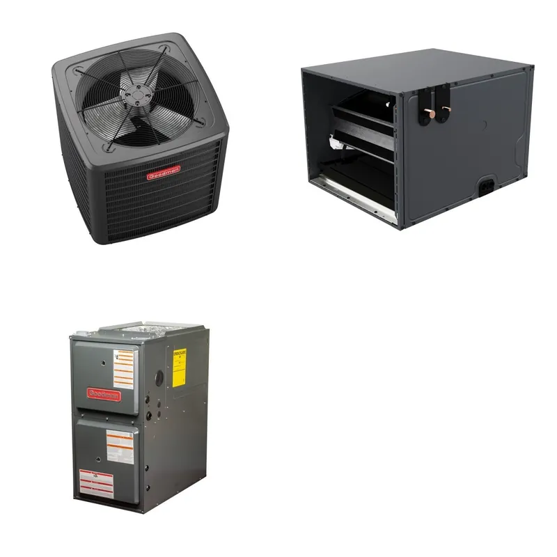 GOODMAN GLZS5BA3610+CHPTA4230C3+GR9S960803BN - 36K BTU Ducted Heat Pump System - R-32