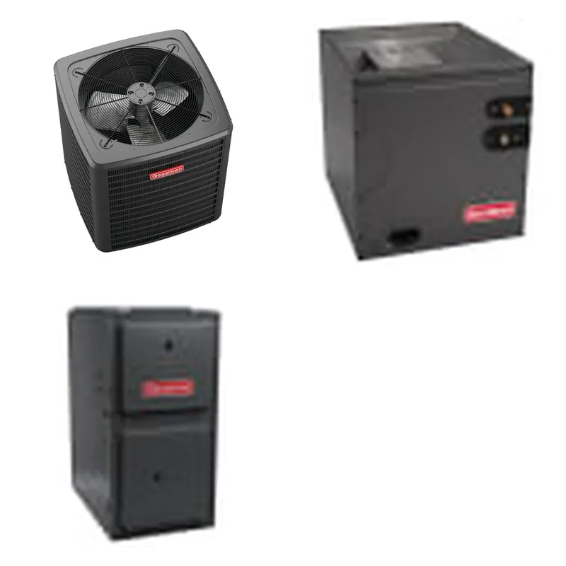 GOODMAN GLXS4BA4810+CAPTA6030D3+GR9S920804CN - 4 Ton Ducted Air Conditioner & Gas Furnace System - R-32