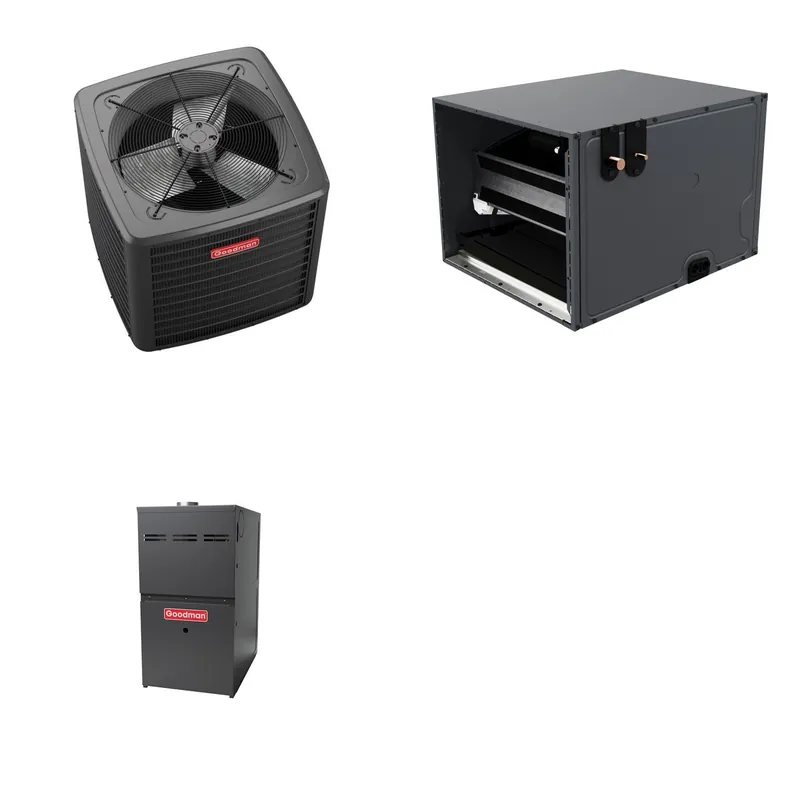 GOODMAN GLZS5BA4210+CHPTA4230C3+GR9S800805CN - 42K BTU Ducted Heat Pump System - R-32