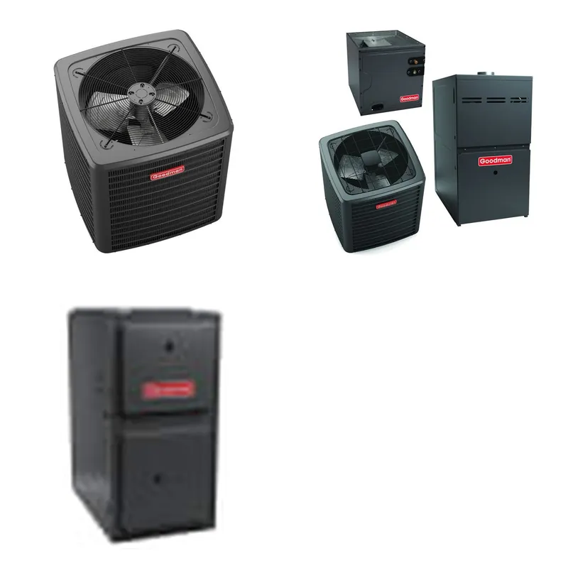 GOODMAN GLXS5BA4210+CAUTA4230C3+GR9S920804CN - 3.5 Ton Ducted Air Conditioner & Gas Furnace System - R-32