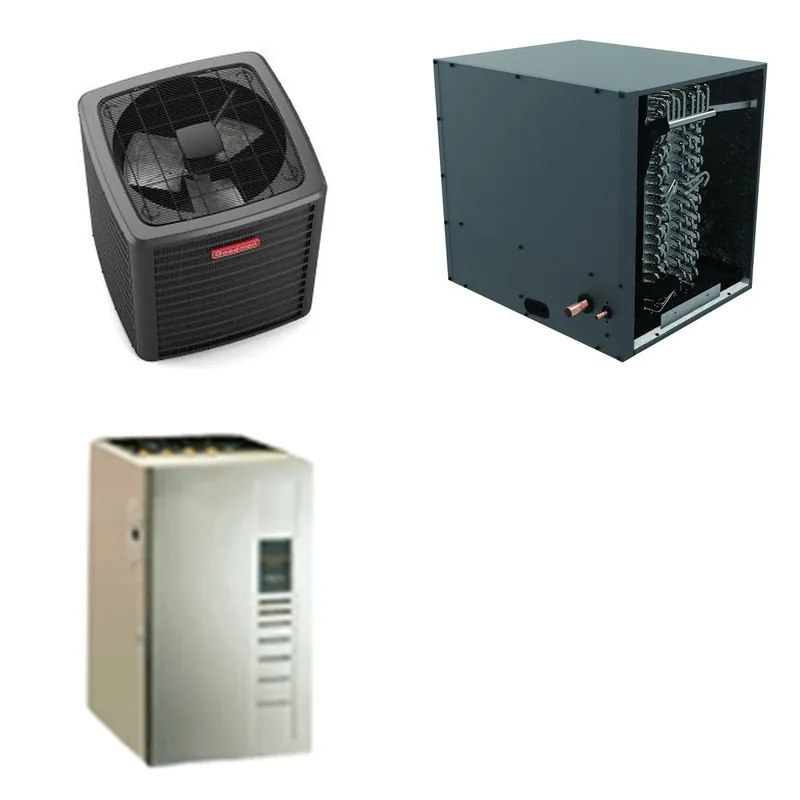 GOODMAN GLXS5BA1810+CHPTA2426B3+GR9S960603BU - 1.5 Ton Ducted Air Conditioner & Gas Furnace System - R-32