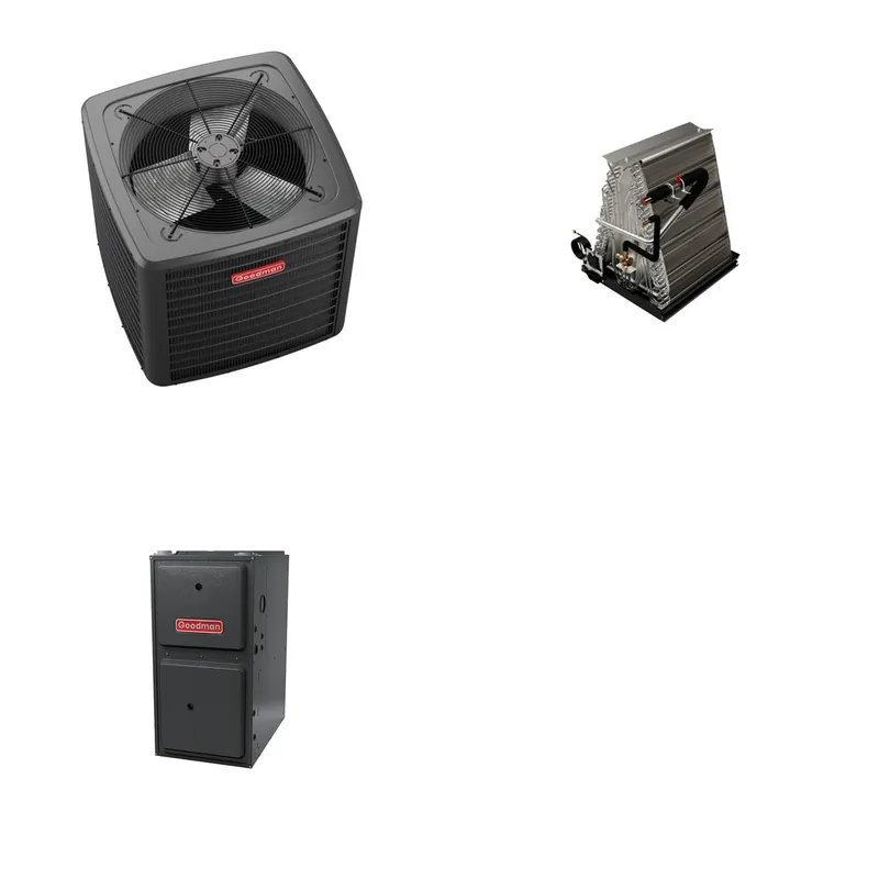 GOODMAN GLZS5BA3010+CAUTA3026B3+GR9S920805CN - 30K BTU Ducted Heat Pump System - R-32
