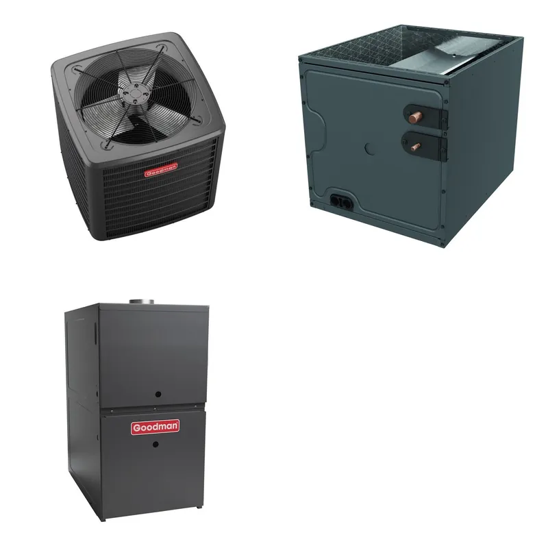 GOODMAN GLZS5BA1810+CAPTA3022A3+GR9S800603AU - 18K BTU Ducted Heat Pump System - R-32