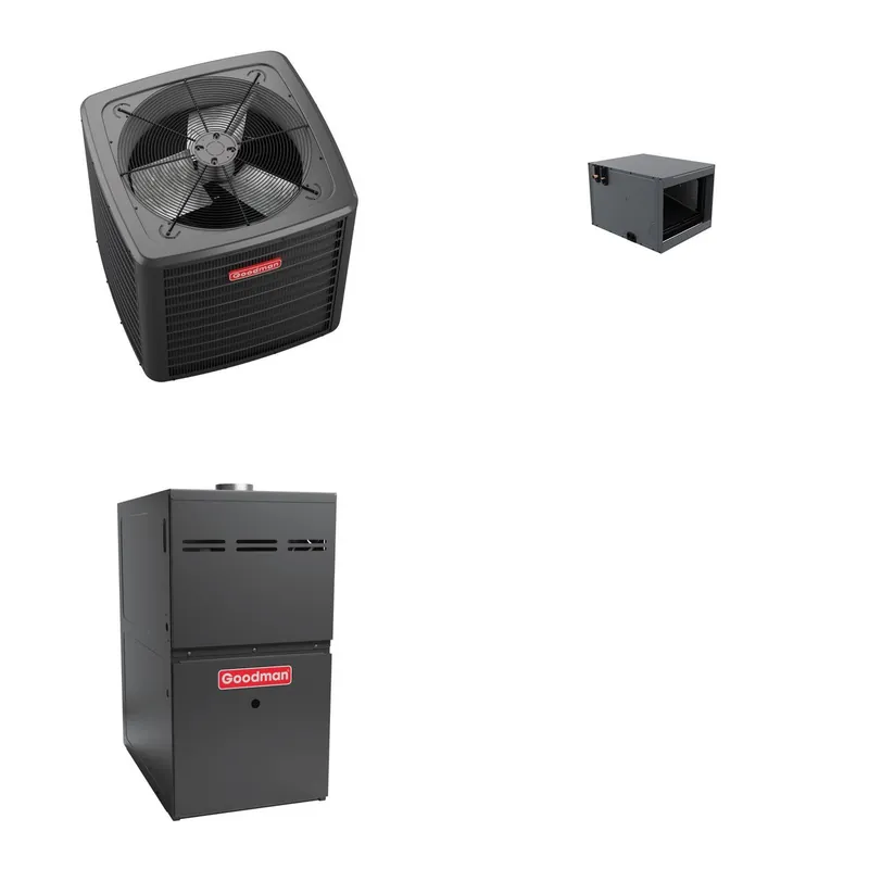 GOODMAN GLZS5BA3610+CHPTA3630C3+GR9S800804CN - 36K BTU Ducted Heat Pump System - R-32