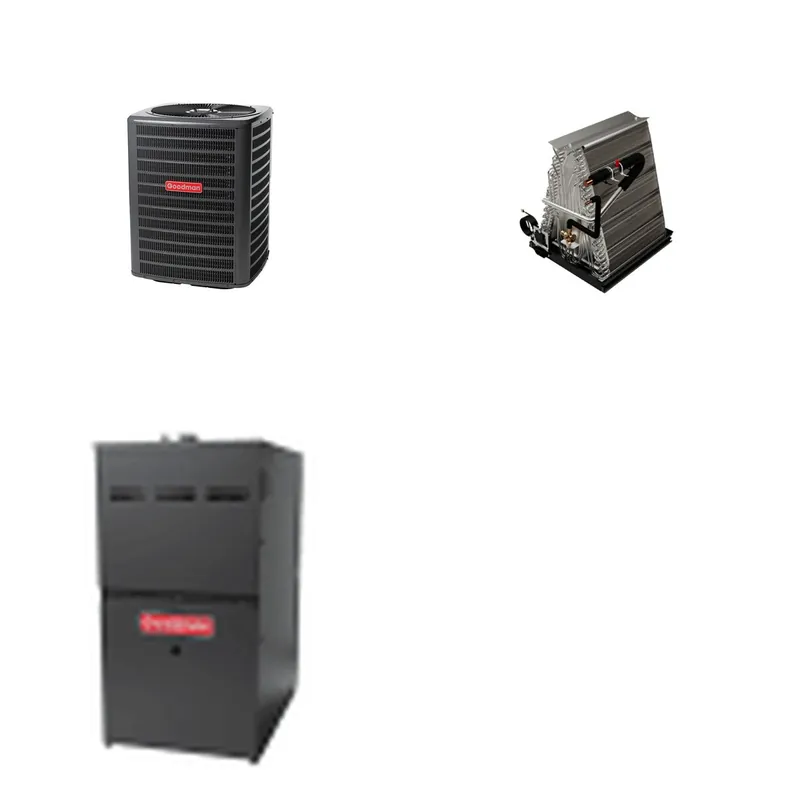 GOODMAN GLZS5BA2410+CAUTA3022C3+GR9S800804BN - 24K BTU Ducted Heat Pump System - R-32