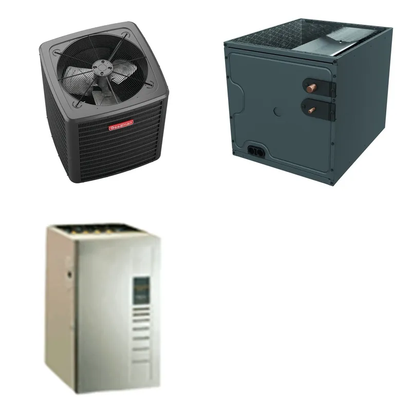 GOODMAN GLXS4BA3010+CAPTA3026B3+GR9S960603BU - 2.5 Ton Ducted Air Conditioner & Gas Furnace System - R-32