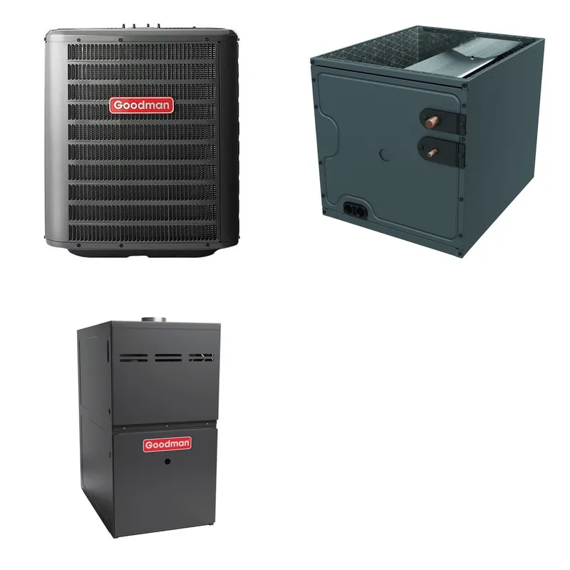 GOODMAN GLZS4BA3610+CAPTA3626B3+GR9S921004CN - 36K BTU Ducted Heat Pump System - R-32