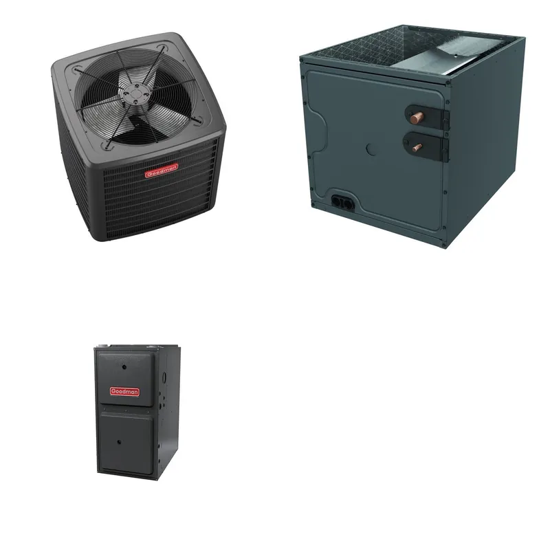 GOODMAN GLZS5BA3010+CAPTA3026B3+GR9S920805CN - 30K BTU Ducted Heat Pump System - R-32