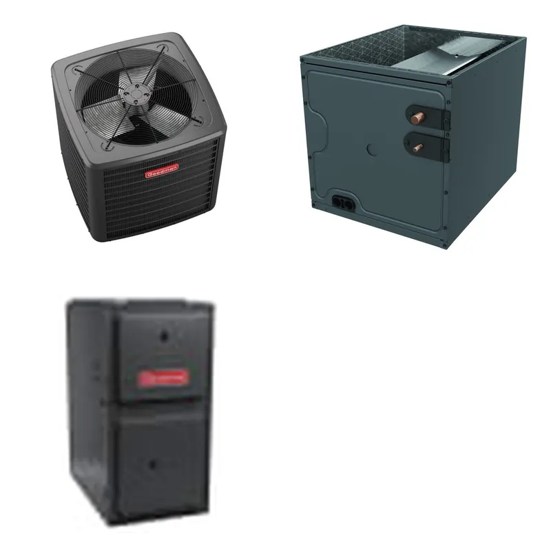 GOODMAN GLZS5BA3010+CAPTA3626C3+GR9S920803BN - 30K BTU Ducted Heat Pump System - R-32