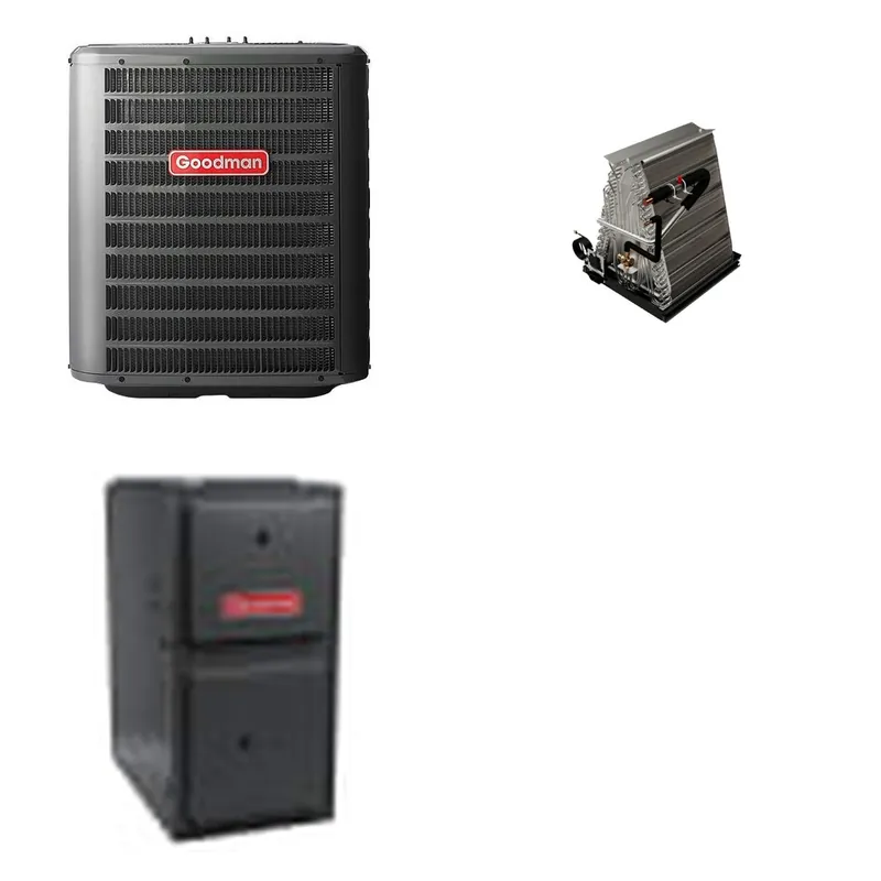 GOODMAN GLZS4BA2410+CAUTA3026C3+GR9S920603BN - 24K BTU Ducted Heat Pump System - R-32