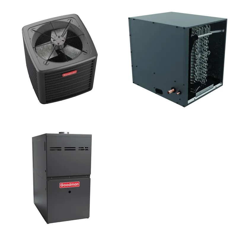 GOODMAN GLZS5BA3610+CHPTA3630B3+GR9S921004CN - 36K BTU Ducted Heat Pump System - R-32