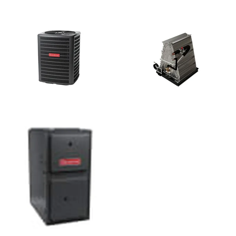 GOODMAN GLZS5BA2410+CAUTA3026B3+GR9S960804CN - 24K BTU Ducted Heat Pump System - R-32