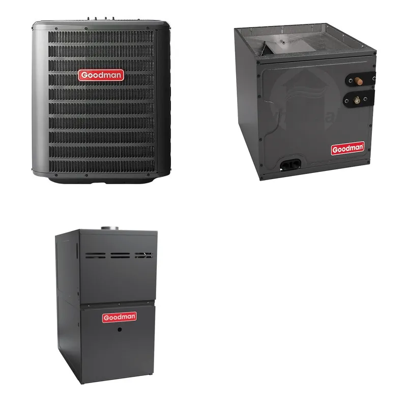 GOODMAN GLZS4BA3010+CAPTA3026C3+GR9S960805CN - 30K BTU Ducted Heat Pump System - R-32